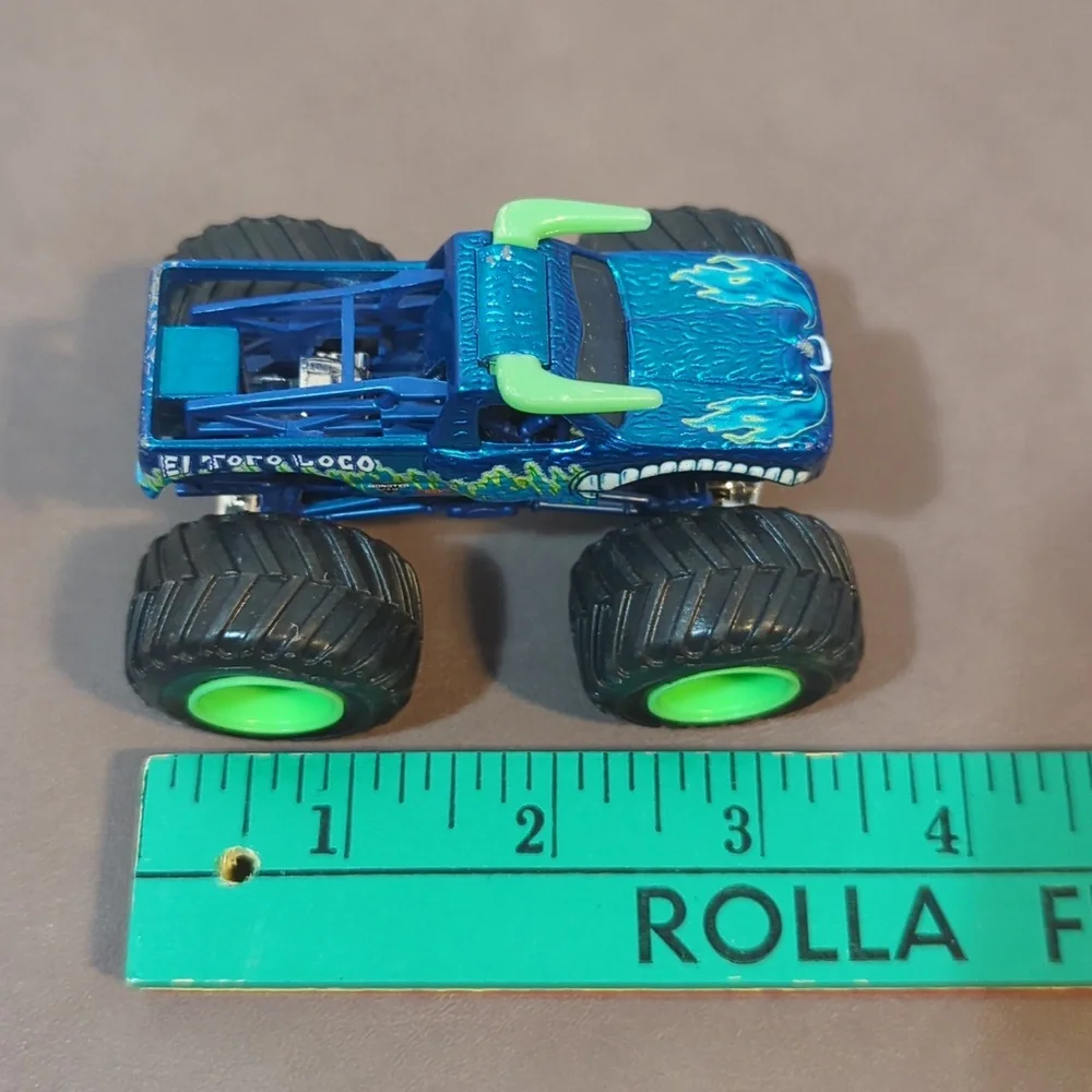 Hot Wheels Monster Truck El Toro Loco Rare Blue 1/64 Scale Mattel